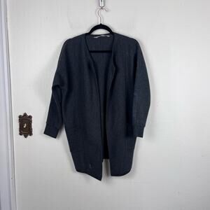 Athleta Women's Chill Chaser Gray Cardigan Coatigan Sweater Charcoal Size XS